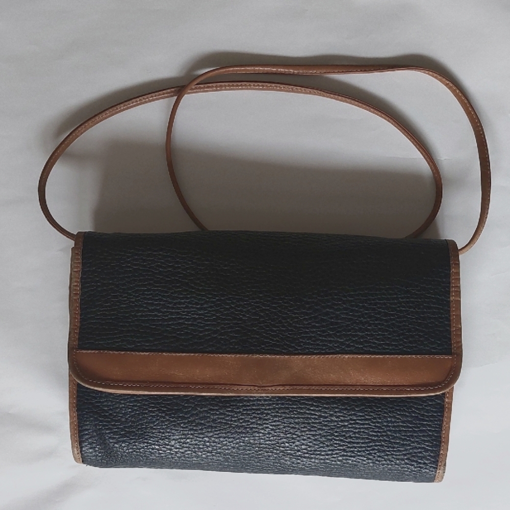 Black and Brown Leather Crossbody Bag